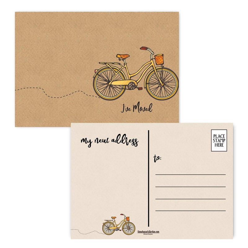 Stonehouse Collection | 40 I've Moved! - Moving Announcement Postcards | 4 x 6 Change of Address Fill in the Blank Cards | Friends & Family Reminder | Made in the USA - Image 1